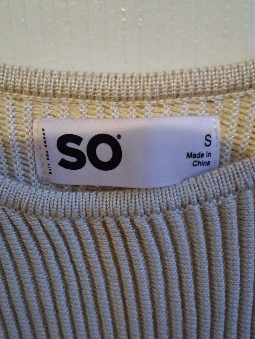 SO Ribbed Tank Top - Cream - Picture 3 of 3